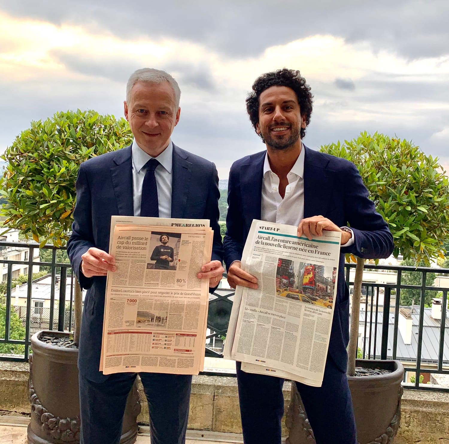 Jonathan Anguelov et Bruno Le Maire